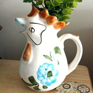 Reduced! HANDPAINTED ROOSTER PITCHER